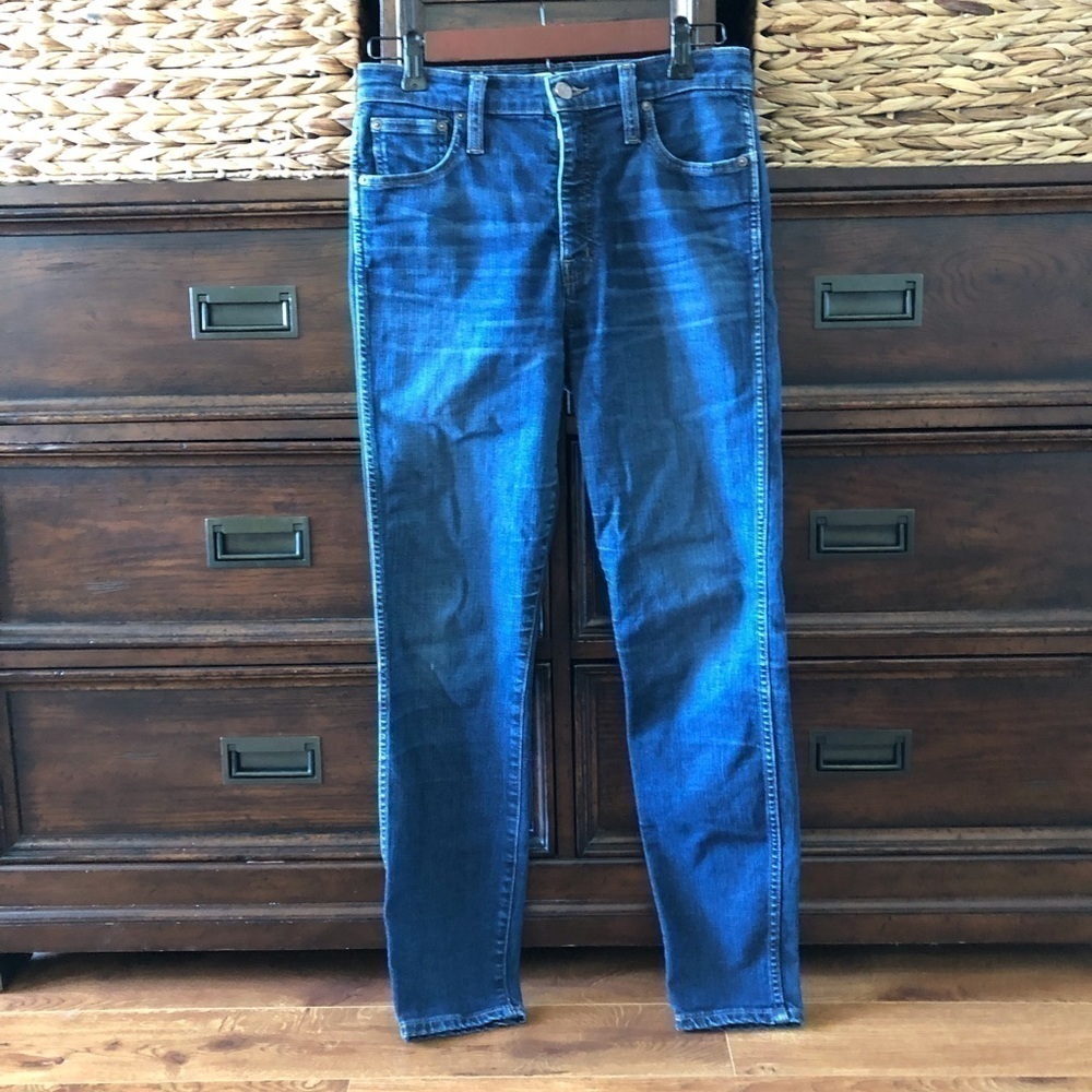 Madewell 10” high riser skinny skinny jeans in size 26